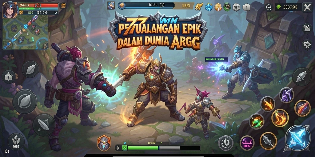 Tampilan menarik dari pertempuran dalam dunia <strong>77WIN</strong> yang dinamis.