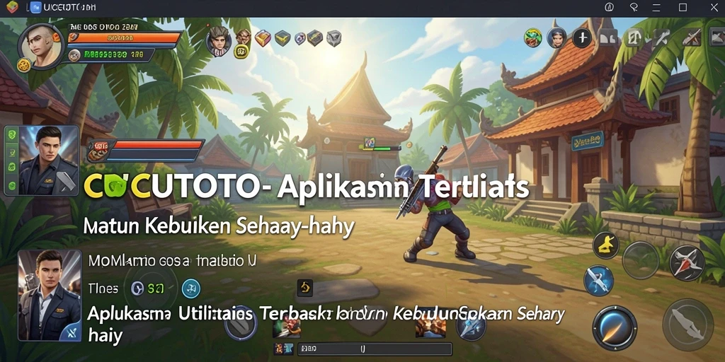Tampilan antarmuka CUCUTOTO yang sederhana dan fungsional.