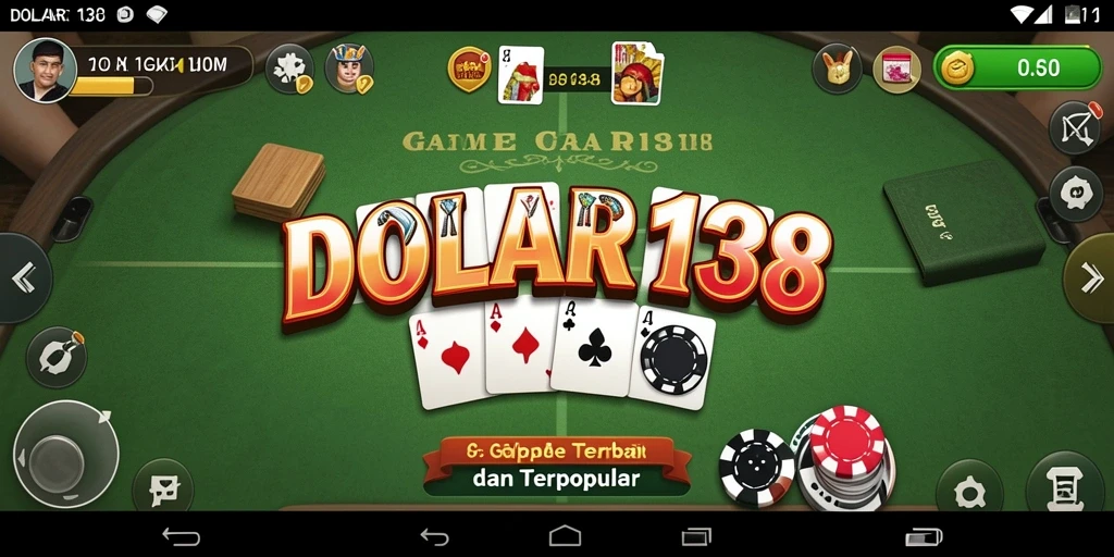 Tampilan gameplay seru DOLAR138 dengan suasana Gaple yang menarik.
