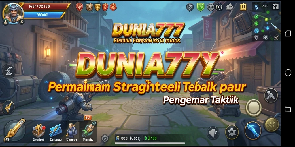 Gambaran gameplay DUNIA777 yang mendebarkan dan strategis.