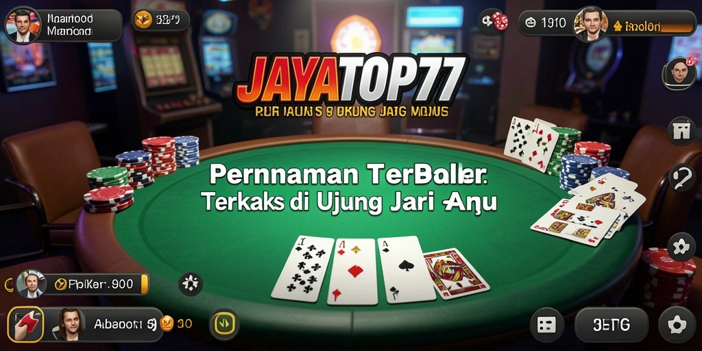 Tampilan utama JAYATOP77 dengan permainan Poker yang seru.