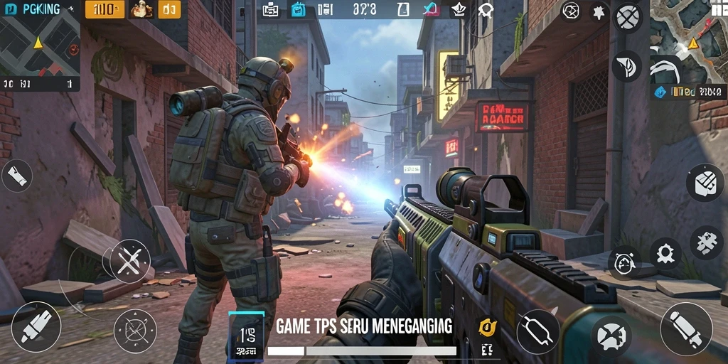 Tampilan gameplay seru dan mendebarkan dalam PGKING.