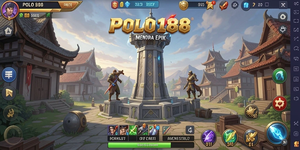 Gameplay menegangkan dan seru dalam pertahanan menara.