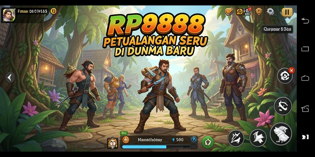 Screenshot menunjukkan aksi seru dalam petualangan RP888.