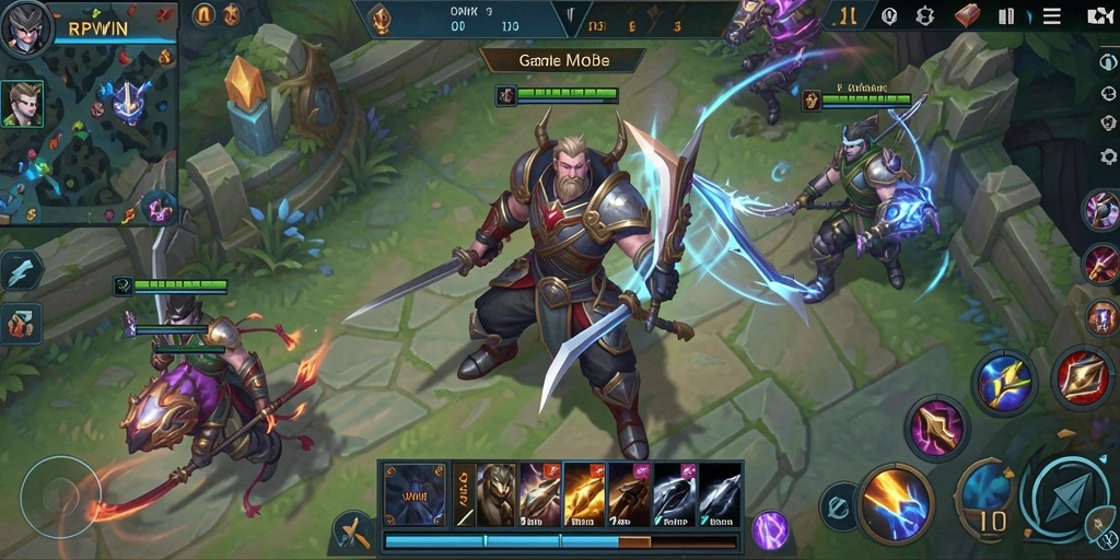 Tampilan gameplay seru dan strategis dalam RPWIN.