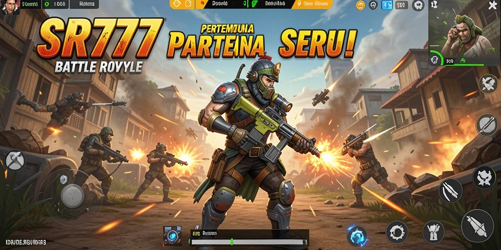 Tampilan seru gameplay SR777 dalam pertempuran Battle Royale.