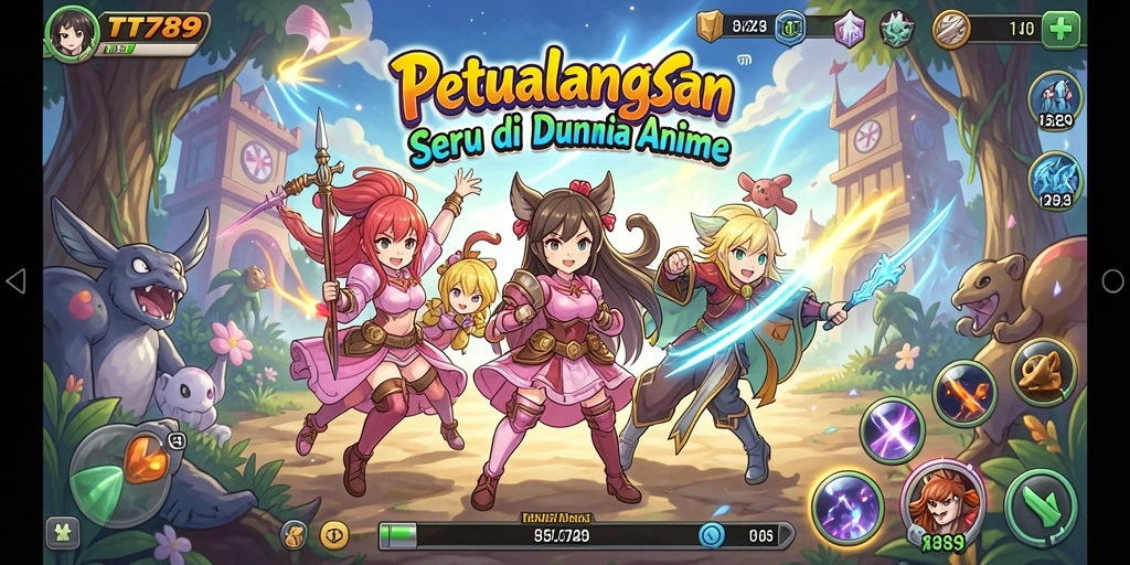 Screenshoot gameplay TT789 yang penuh warna dan aksi seru.