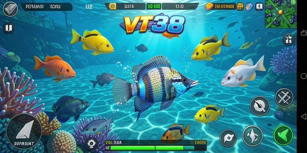 Tangkapan layar gameplay Tembak Ikan yang memukau dan penuh aksi.